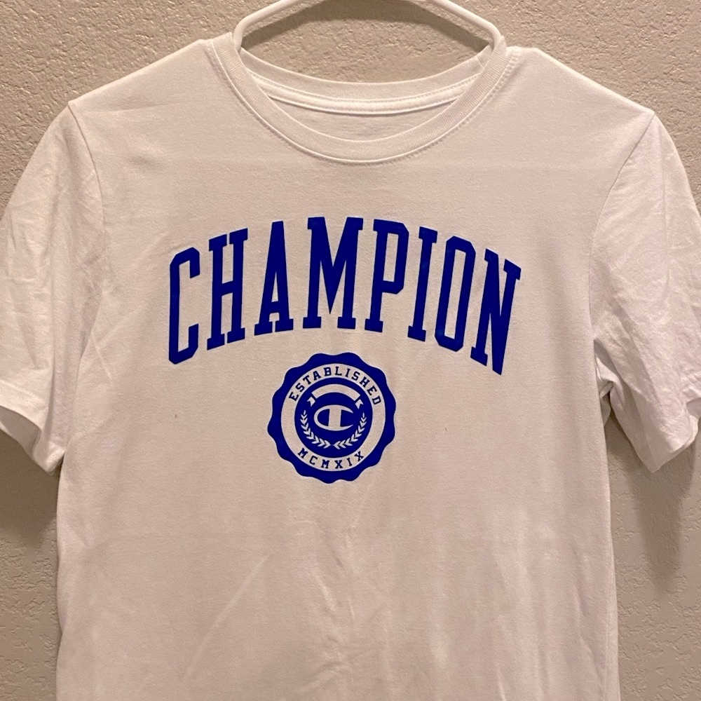 Unisex Champion White Tee